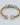 Crystal - embellished Gold Braid cuff Bracelet - Kimikii Jewellery