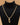 Gold Herringbone chain with Gold Teardrop Pendant - Kimikii Jewellery