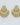 Gold Plated Golden Pearl Chandbali - Kimikii Jewellery