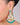 Gold Plated Kundan Mayuri Ocean Blue and White Pearl Earrings - Kimikii Jewellery