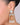 Oxidised Silver Tajmahal Earrings with Orange Gemstone - Kimikii Jewellery