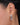 Rhodium Plated AD Snake Stud Earrings - Kimikii Jewellery
