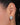Rhodium Plated Tiger Head Hoop Earrings - Kimikii Jewellery