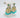 Gold Plated Kundan Mayuri Ocean Blue and White Pearl Earrings