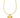 Golden angel heart pendant with hasli style chain