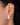 Ad Studded Silver Leaf Pearl earrings - Kimikii Jewellery